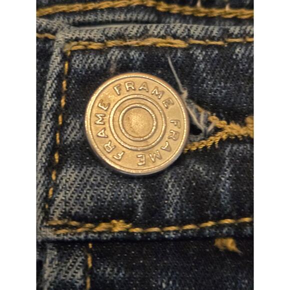 Frame Le Garcon Straight Leg Stretch Jeans, Lupine Grind, Size 26 - Picture 5 of 9